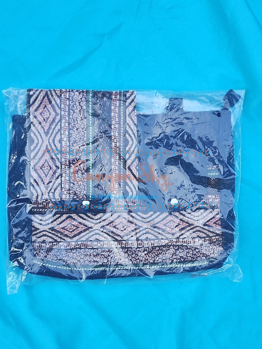 Canon Sky Denim Quiled Jaquard Handbag Set!